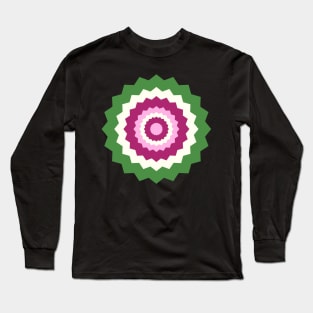 Boho Garden Flower Abstract Long Sleeve T-Shirt